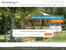 Tablet Screenshot of glamping.nl